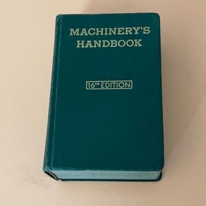 Machinery's Handbook 16th Edition - Teal